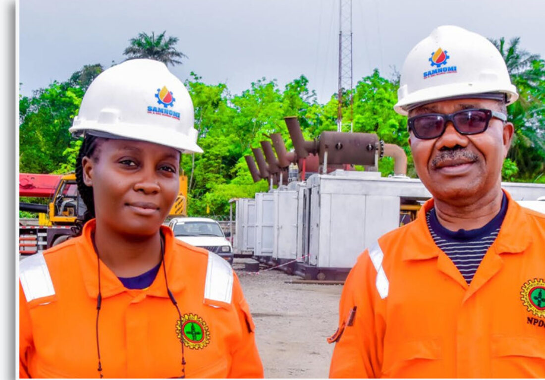 Samnomi HSE personnel on site at a gas facility